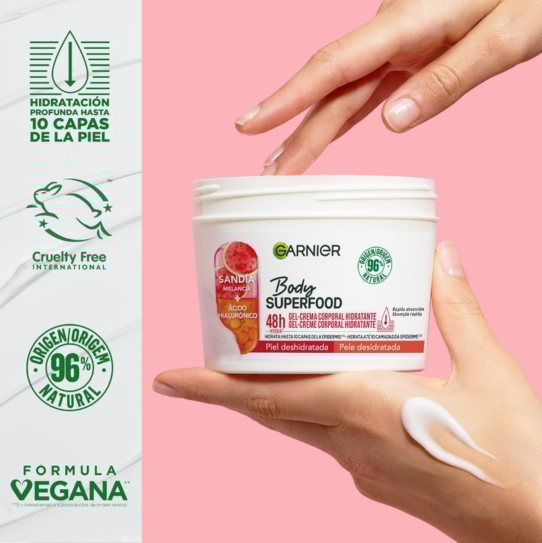 Body Superfood Pastèque + Acide Hyaluronique 380 ml de Garnier