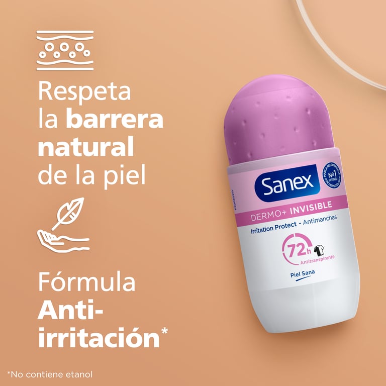 Dermo+ Invisible 72h Desodorante Roll-on 50 ml von Sanex