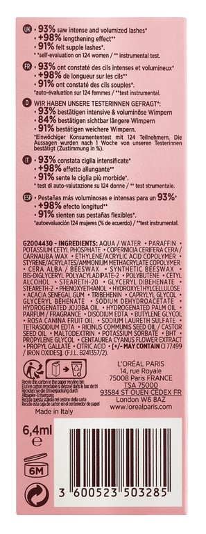 Lash Paradise Eye Mascara #Black de L'Oreal Paris