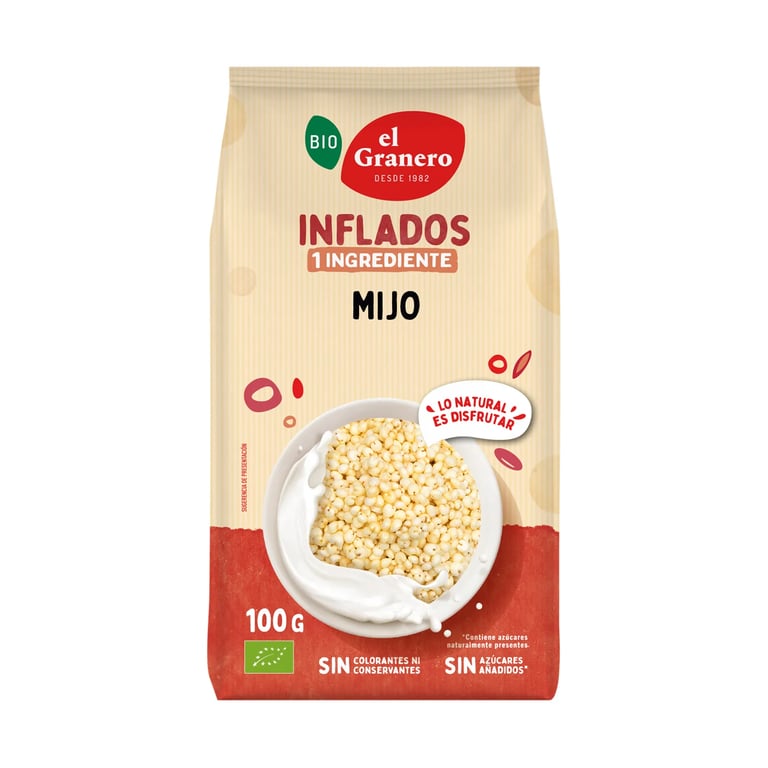 Bio Hirse Gepufft