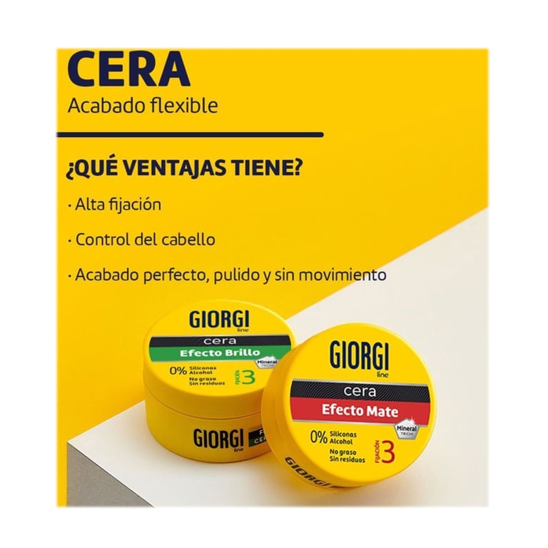 Cera Efecto Efecto Mate 75 ml de Giorgi