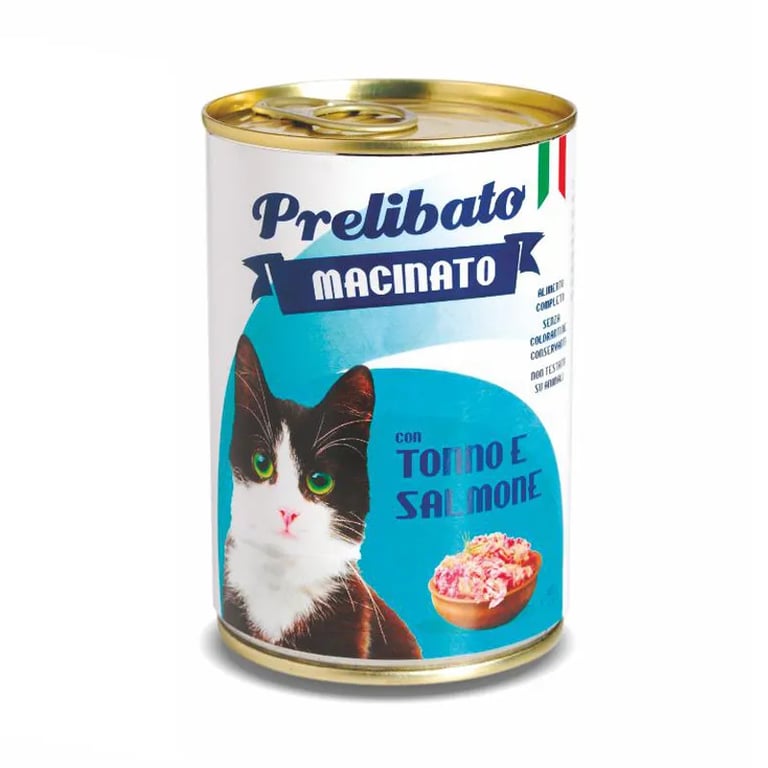 Prelibato Macinato Gato Atún Y Salmón