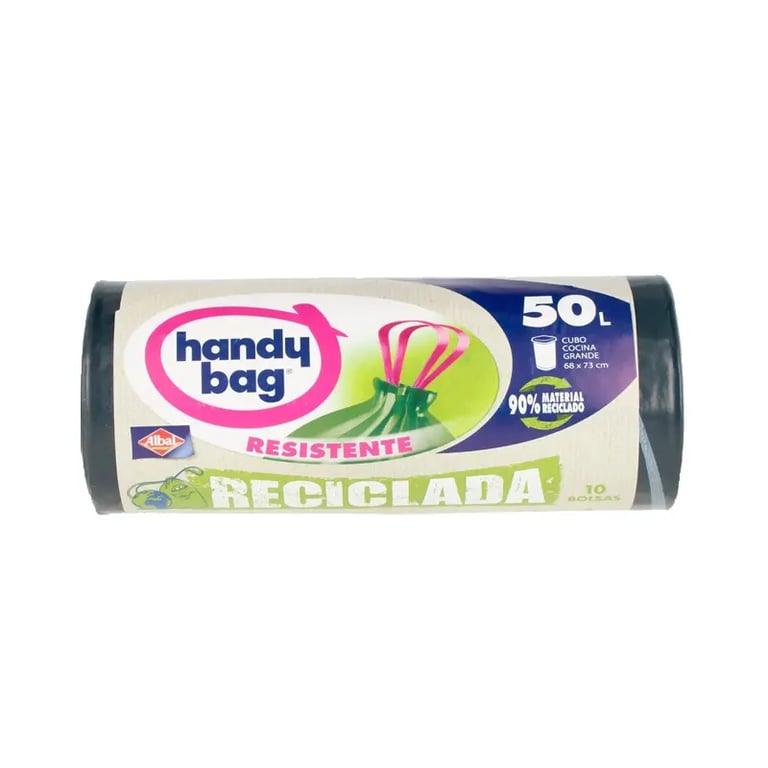 Handy Bag Reciclada Bolsa Basura Resistente 50 L