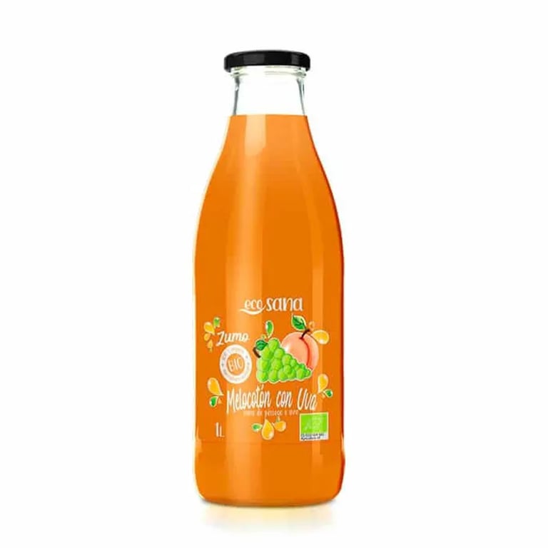 ZUMO DE MELOCOTÓN CON UVA BIO