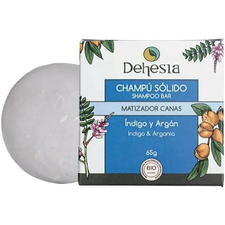Champú Sólido Matizador De Canas Índigo y Argán