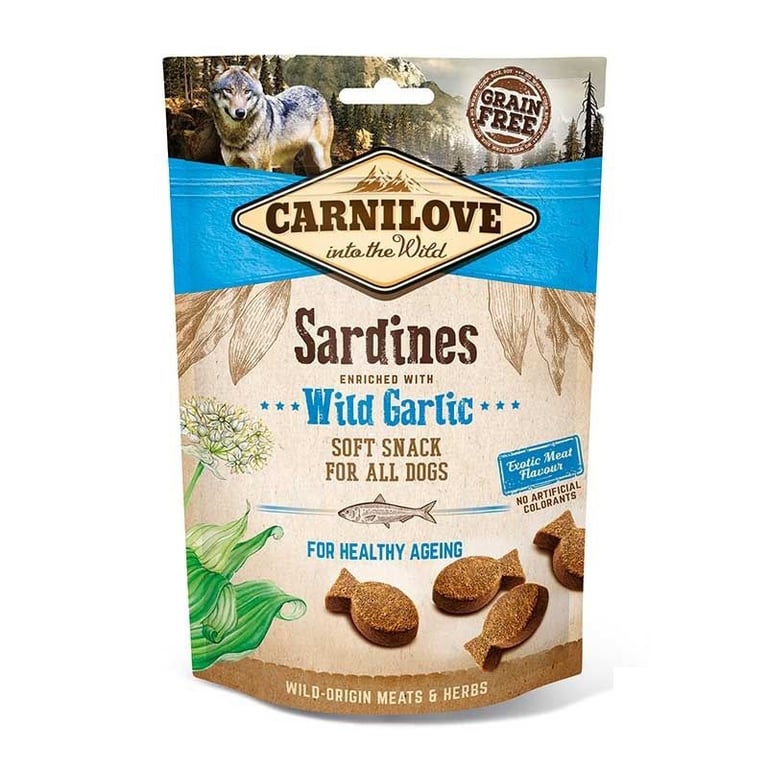 Carnilove Snack Canin Semi Humide Sardines Ail