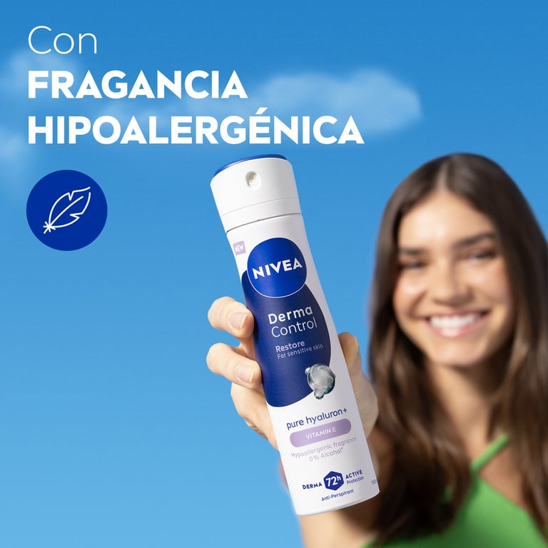Derma Control Restore Desodorante Spray 200 ml de Nivea
