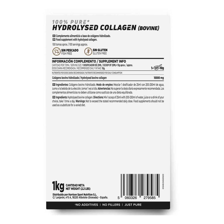 Collagène Bovin Hydrolysé en Poudre 1 Kg de HSN