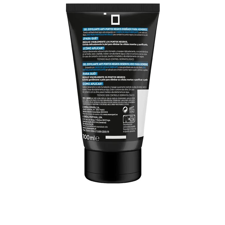 Men Expert Pure Charcoal Gel Esfoliante Pontos Pretos 100 ml da L'Oreal Paris