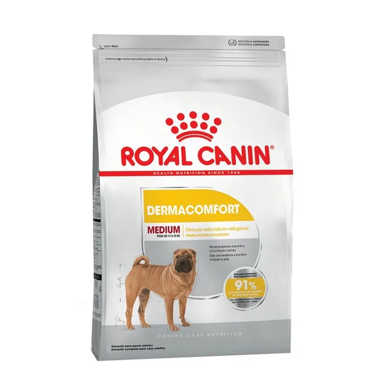 Croquettes Chien Adulte Taille Moyenne Dermacomfort