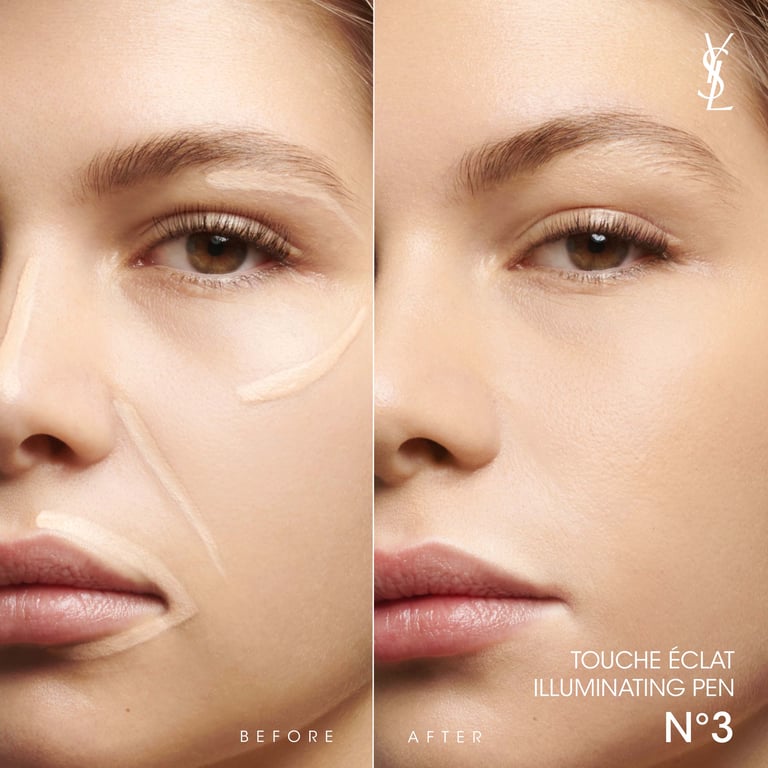 Touche Éclat Corrector #03 - Pêche Lumière de Yves Saint Laurent - imagen 3 de 6