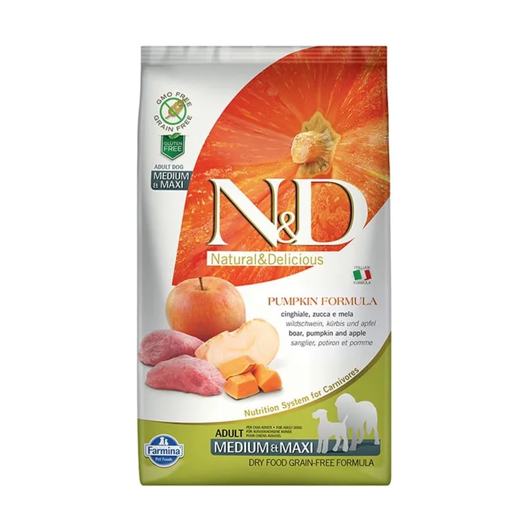 Hondenvoer Medium Maxi ND Wildzwijn Pompoen En Appel