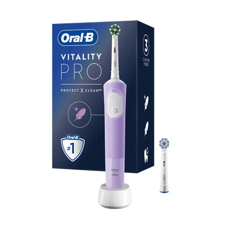 Vitality Pro Spazzolino Elettrico Viola + 1 Testina