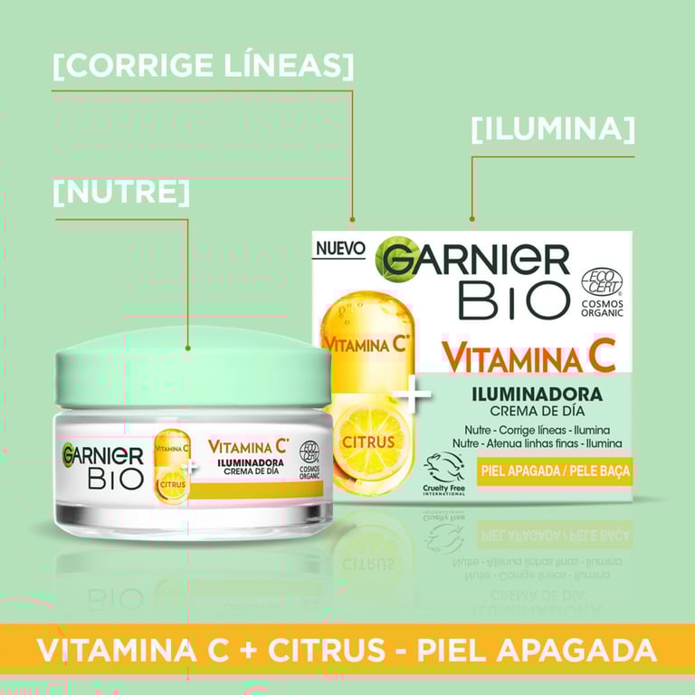 Bio Vitamin C Illuminierende Tagescreme 50 ml von Garnier