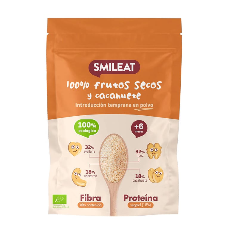 Mezcla de Frutos Secos y Cacahuete en Polvo Sin Tostar Bio