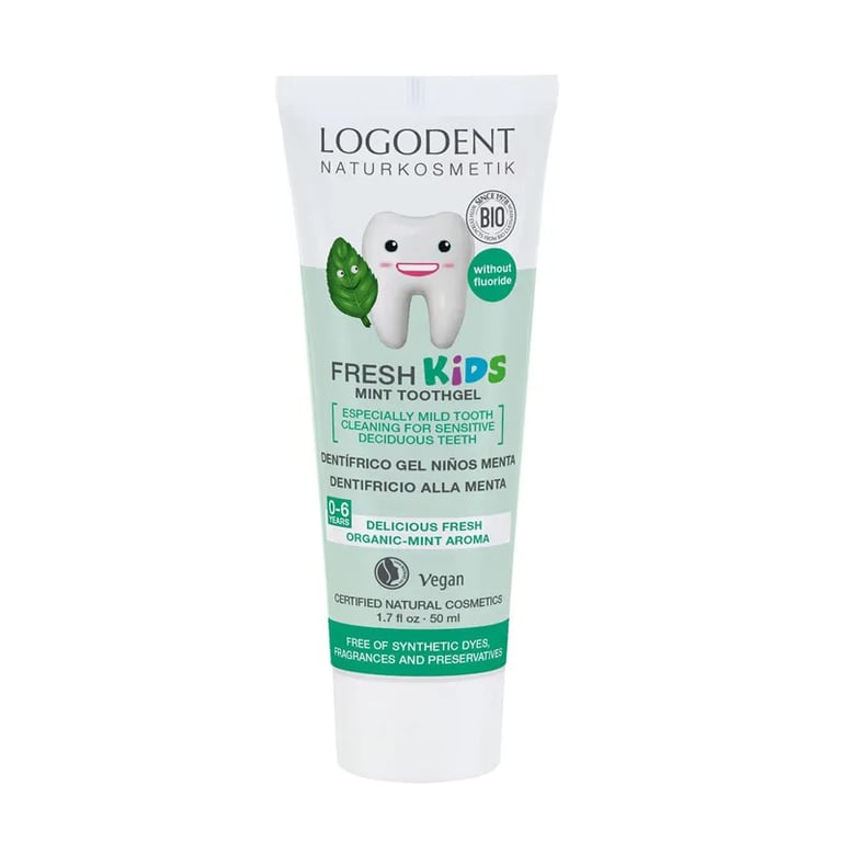 GEL TANDPASTA KINDEREN MINT ZONDER FLUOR