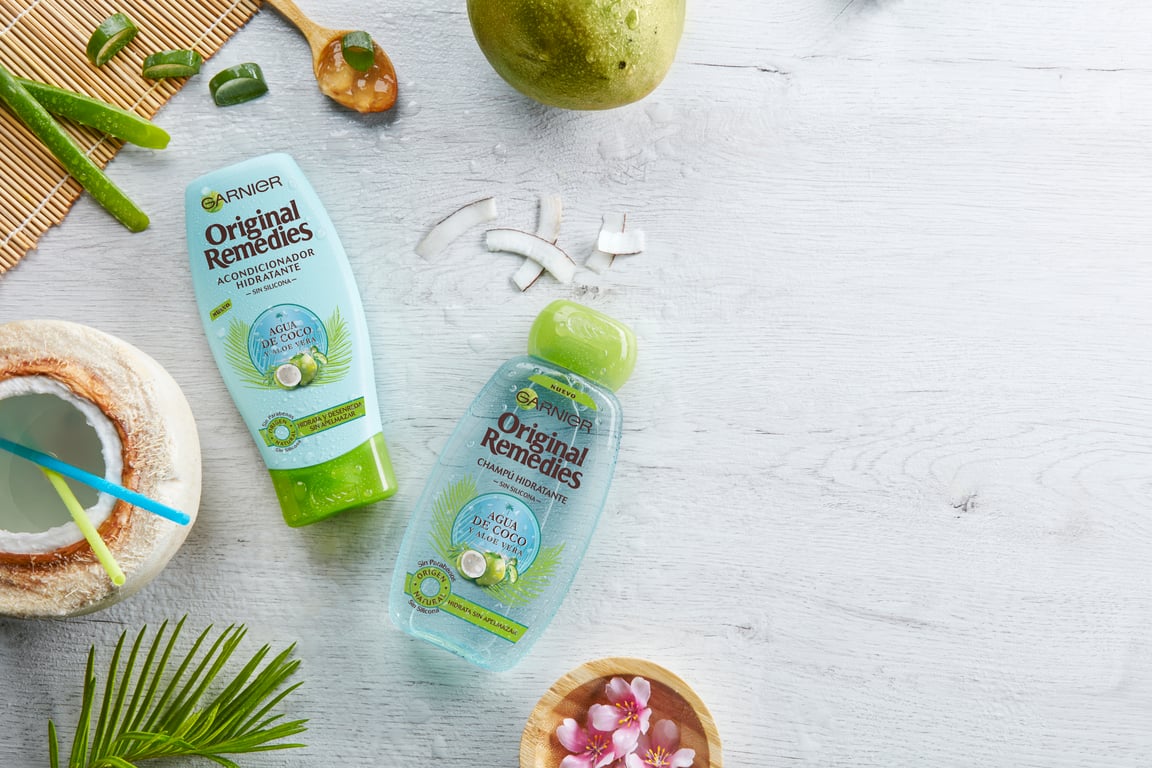 Original Remedies Champô Água Coco E Aloe 300 ml da Garnier - imagen 8 de 15