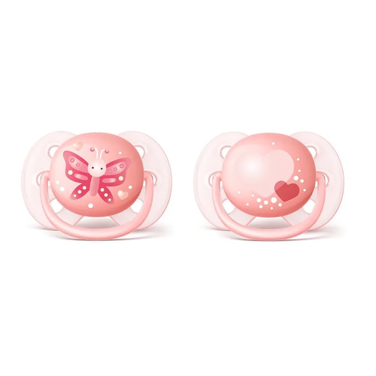 Ultra Soft Silikon-Schnuller Rosa 0-6M