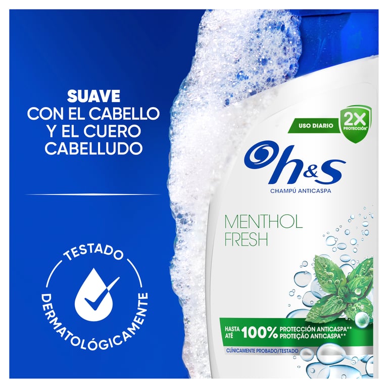 H&S Shampooing Menthol Rafraîchissant 330 ml de Head & Shoulders