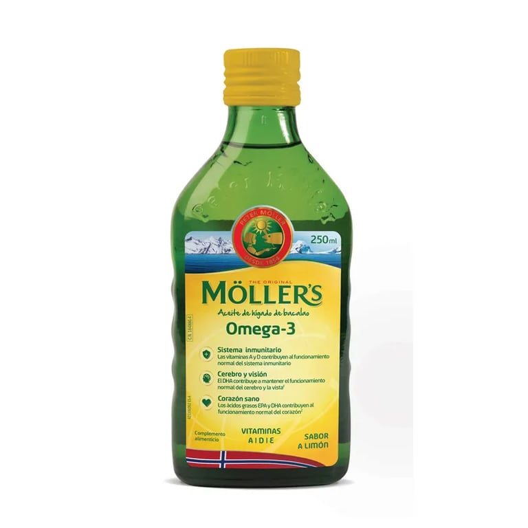 MOLLERS ACEITE DE HÍGADO DE BACALAO SABOR LIMÓN