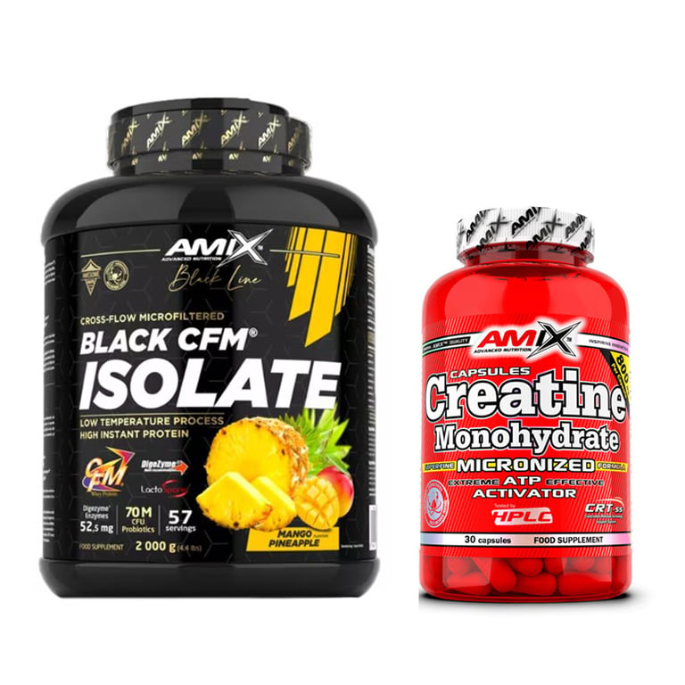 Black CFM Isolat + Kreatin Geschenkset