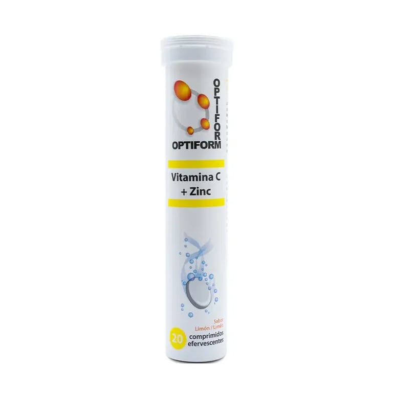 Optiform Vitamina C + Zinc Efervescentes #Limón
