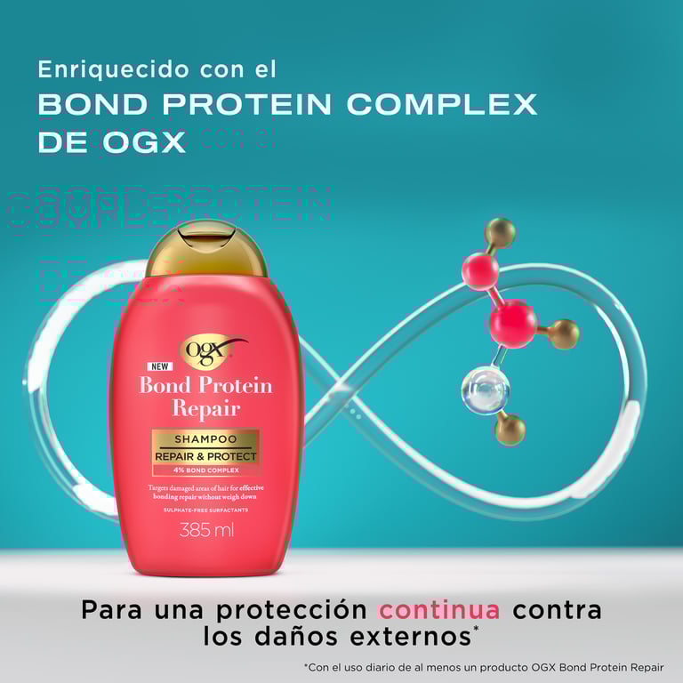 Bond Protein Repair Champú Repara Y Protege 385 ml de OGX