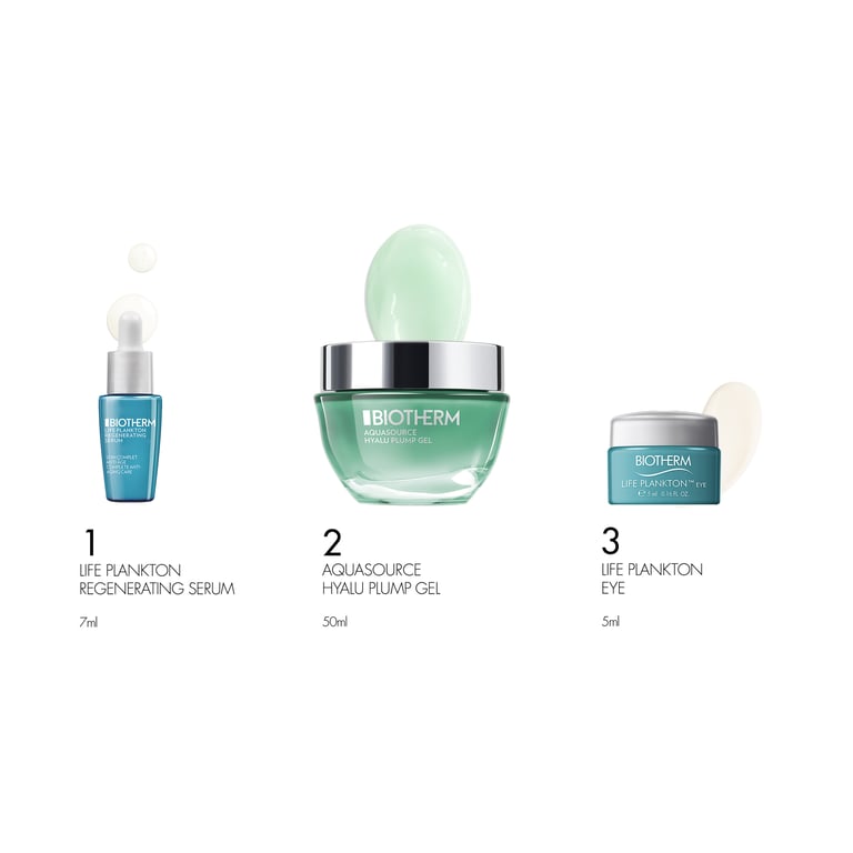 Aquasource Gel Piel Normal Mixta  50 ml Set 3 Piezas de Biotherm
