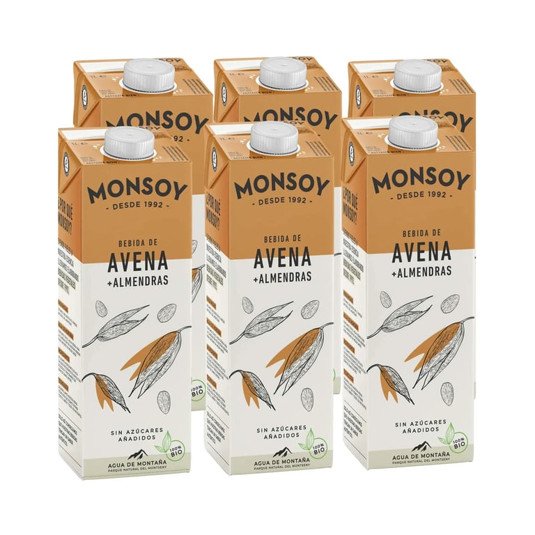 Bebida De Avena Con Almendras Bio