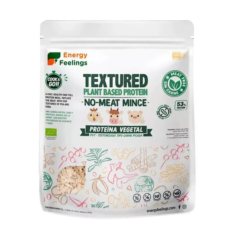 Proteína Vegetal Texturizado Tipo Carne Picada