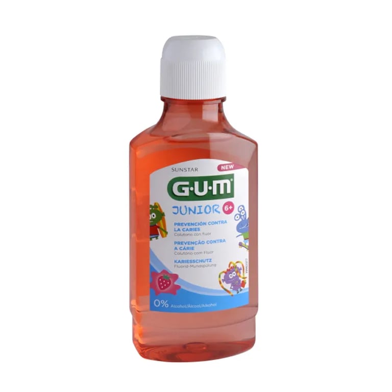 Gum Junior Mundwasser Mit Erdbeer-Geschmack 6+Jahre