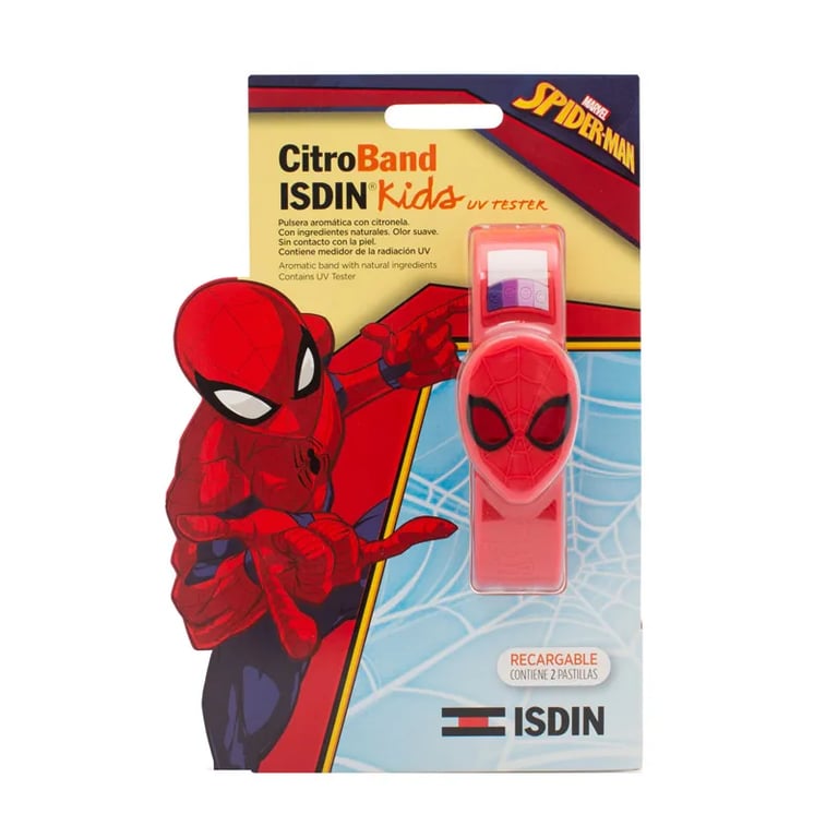 CITROBAND ISDIN KIDS UV TESTER POLSBAND ANTI-MUGGEN SPIDERMAN