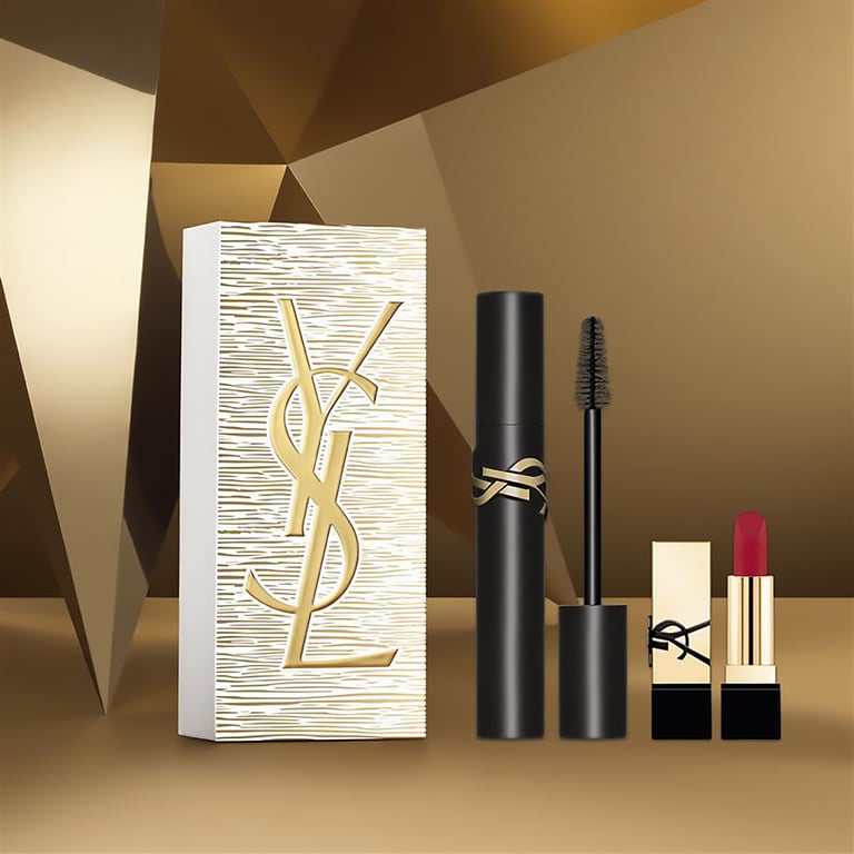 Set Máscara Lash Clash Noir + Barra De Labios de Yves Saint Laurent