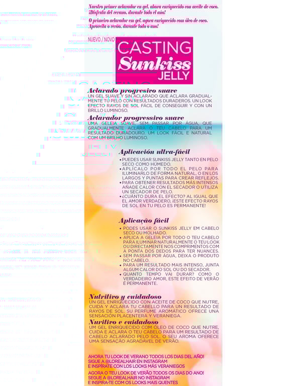 Casting Sunkiss Jelly 01 Châtain Clair à Blonde Foncé de LOreal Expert Professionnel