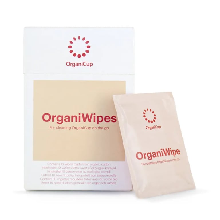 ORGANIWIPES TOALLITAS LIMPIEZA COPA MENSTRUAL