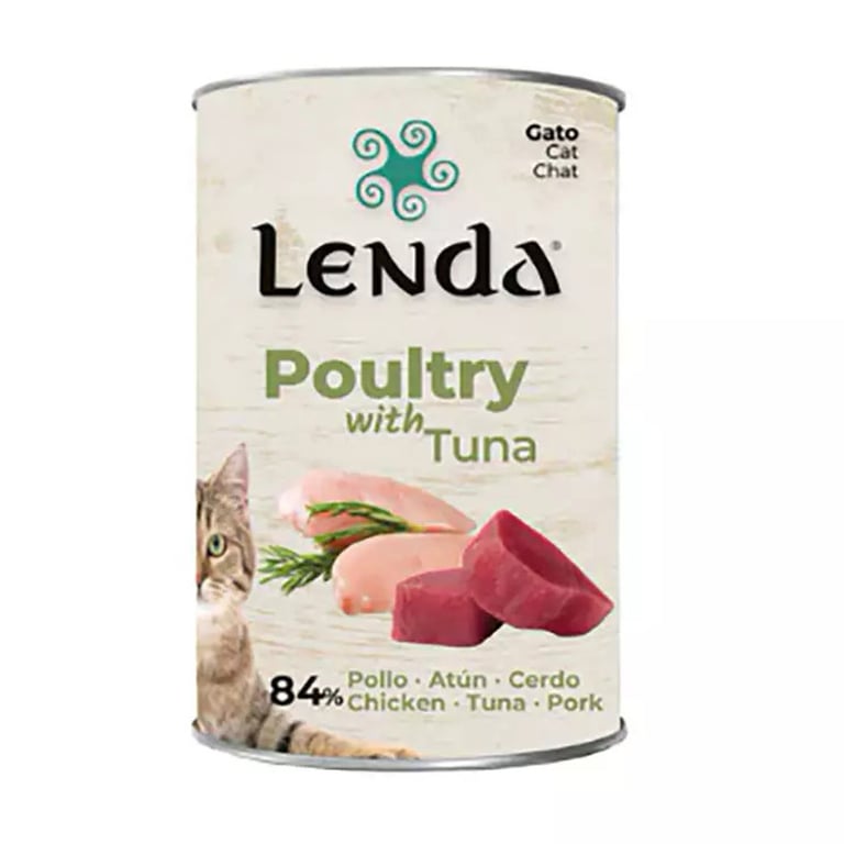 Lenda Wet Cat Pastete Geflügel vom Stall und Thunfisch