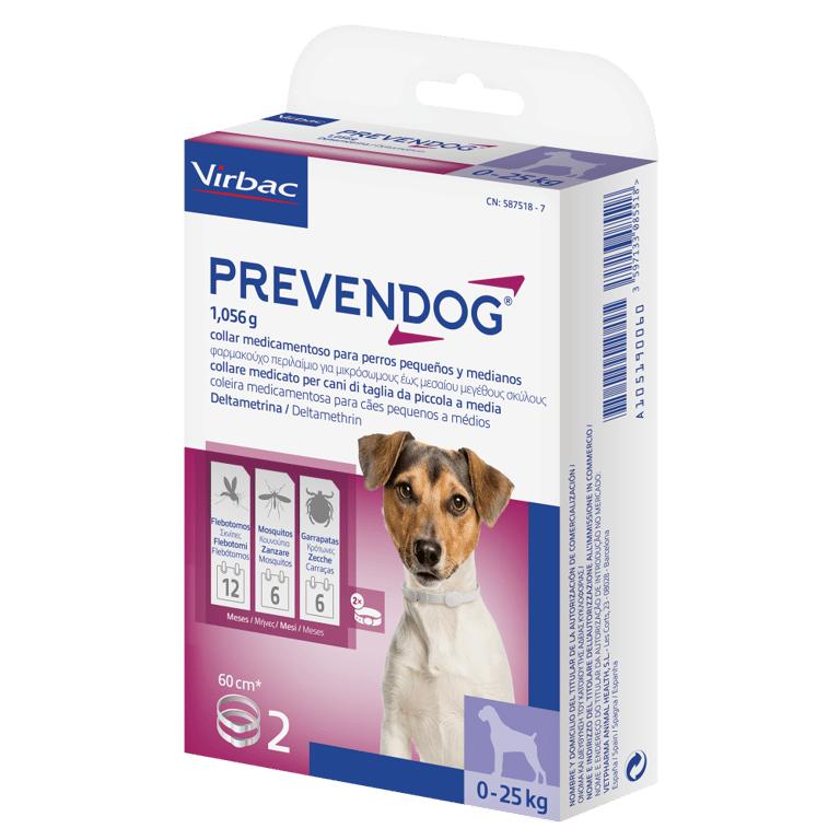 Prevendog Collier Antiparasitaire 60 cm 0-25 kg - imagen 2 de 2