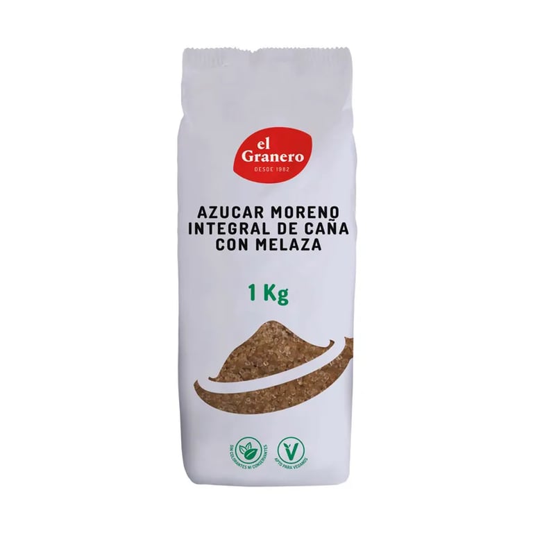 Sucre brun de canne intégral avec mélasse