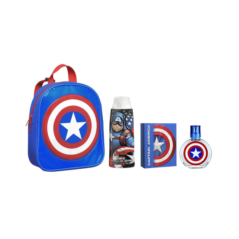 Captain America EDT 50 ml +. Duschgel 300 ml + Rucksack