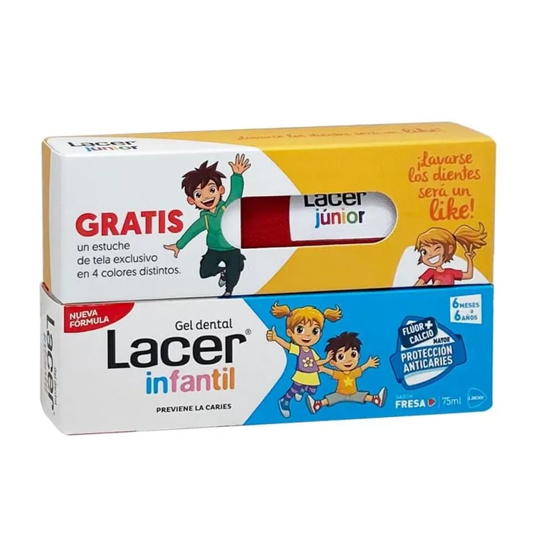 Dentifricio Fragola per Bambini 75 ml + Astuccio di Stoffa
