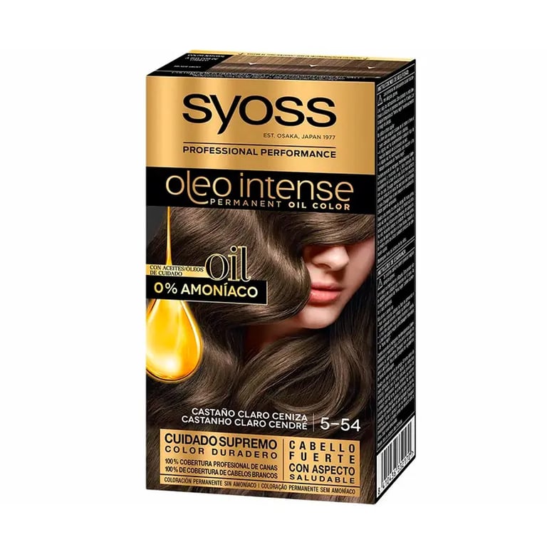 Oleo Intense Ammoniakfreie Farbe #5.54 Hell Aschbraun