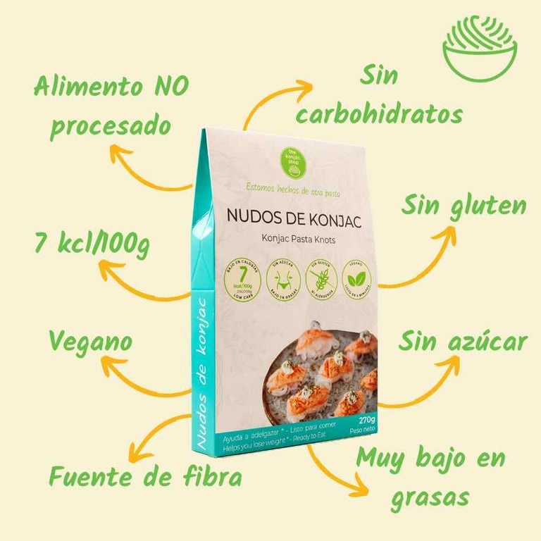 Nudos De Konjac 270g de The Konjac