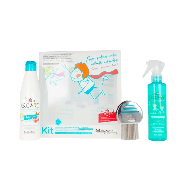 Kids&Care Shampoo 250 ml + Spray Protettivo 190 ml + Pettine Pidocchi