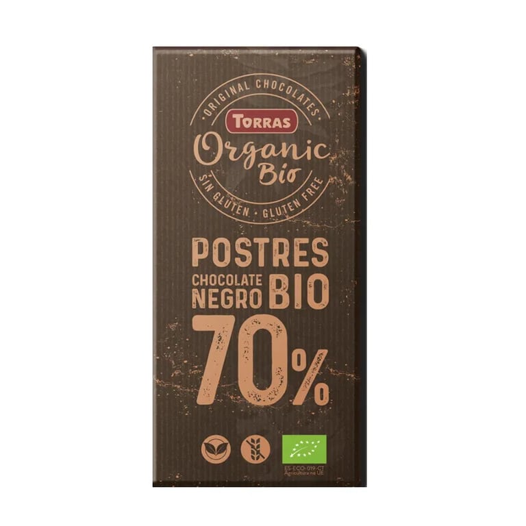 Chocolate Negro Para Postres 70% Cacao Organic