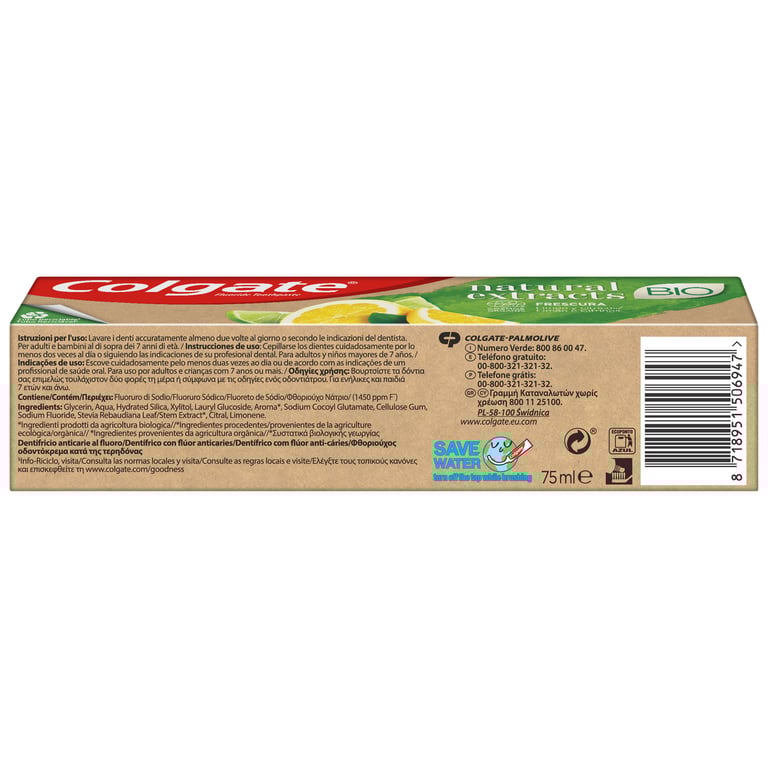 Natural Extracts Bio Zahnpasta 75 ml von Colgate