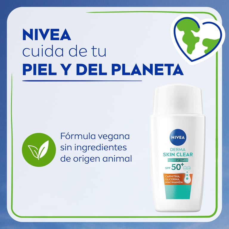 Gesichtsfluid Derma Skin Clear SPF50+ 40 ml von Nivea