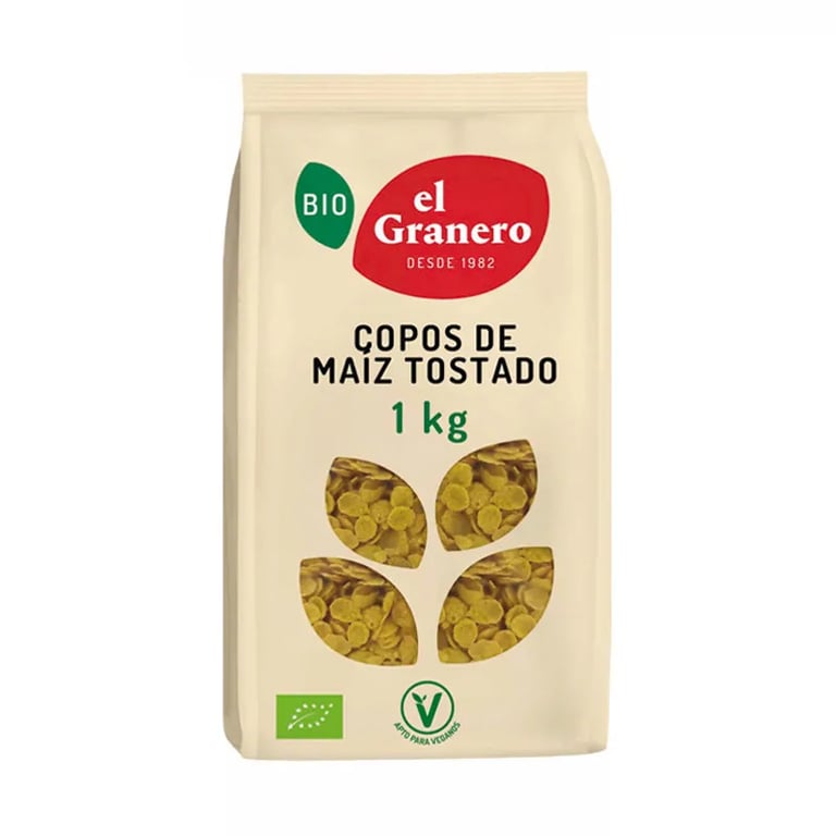 Flocons de maïs grillé Bio