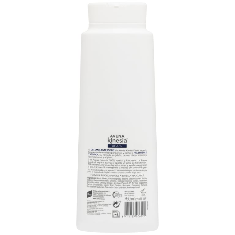 Topic Hafer Seifenfreies Emollient Gel 750 ml von Avena Kinesia