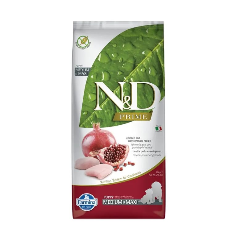 Hundefutter Puppy Medium Maxi ND Prime Huhn