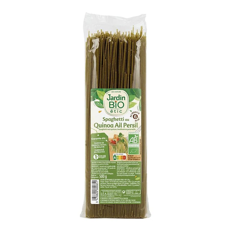 Spaghettis De Quinoa Ail Et Persil Bio